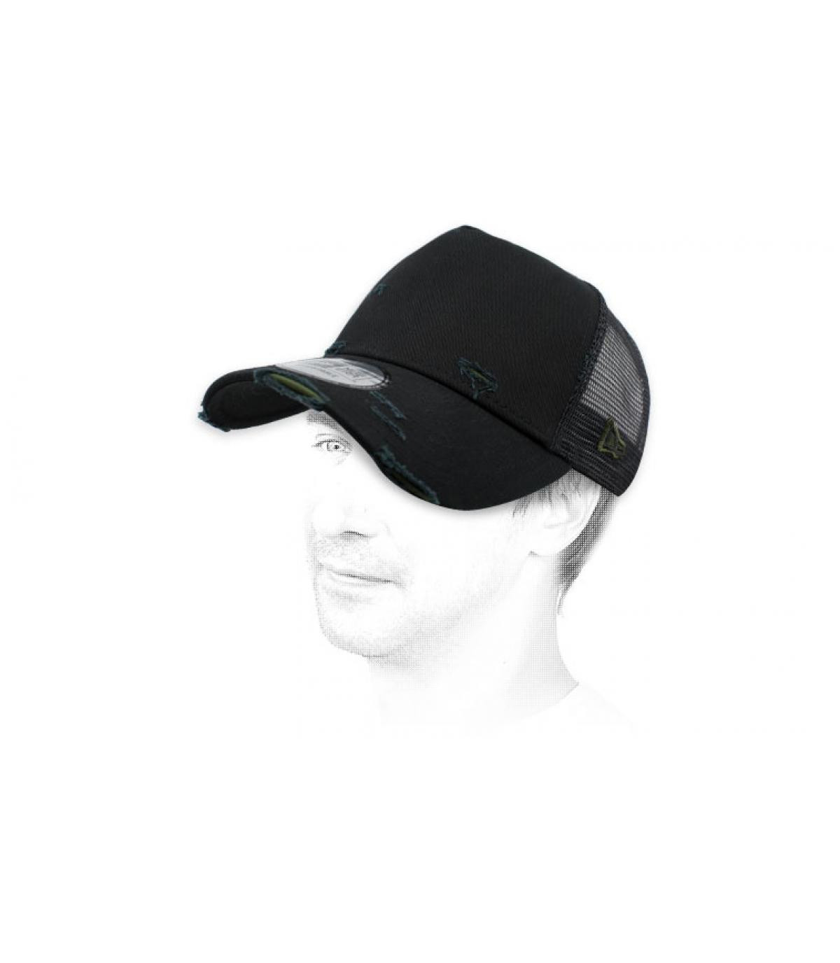 trucker noir usé New Era Trucker NE Distressed black trucker noir usé New Era Trucker NE Distressed black